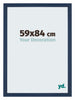 Mura MDF Fotolijst 59x84cm Donkerblauw Geveegd Voorzijde Maat | Yourdecoration.nl