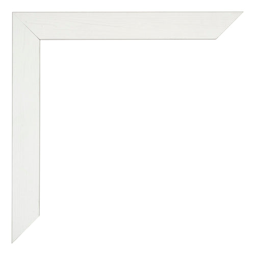 Mura MDF Fotolijst 60x60cm Wit Geveegd Detail Hoek | Yourdecoration.nl
