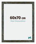 Mura MDF Fotolijst 60x70cm Blauw Goud Gemeleerd Voorzijde Maat | Yourdecoration.nl