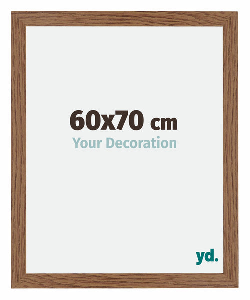 Mura MDF Fotolijst 60x70cm Eiken Rustiek Voorzijde Maat | Yourdecoration.nl