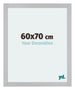 Mura MDF Fotolijst 60x70cm Zilver Mat Voorzijde Maat | Yourdecoration.nl