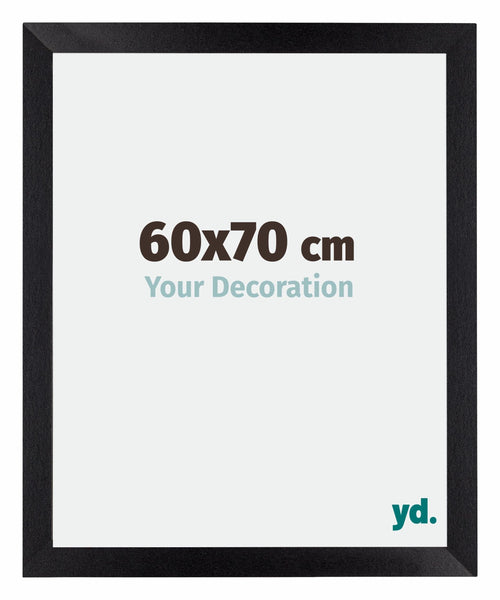 Mura MDF Fotolijst 60x70cm Zwart Mat Voorzijde Maat | Yourdecoration.nl