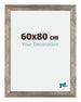 Mura MDF Fotolijst 60x80cm Metaal Vintage Voorzijde Maat | Yourdecoration.nl