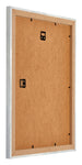 Mura MDF Fotolijst 60x80cm Zilver Glanzend Vintage Achterzijde Schuin | Yourdecoration.nl
