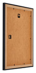Mura MDF Fotolijst 60x80cm Zwart Houtnerf Achterzijde Schuin | Yourdecoration.nl