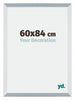 Mura MDF Fotolijst 60x84cm Aluminium Geborsteld Voorzijde Maat | Yourdecoration.nl