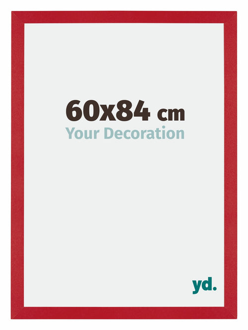 Mura MDF Fotolijst 60x84cm Rood Voorzijde Maat | Yourdecoration.nl