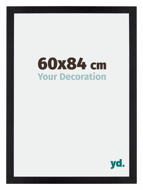 Mura MDF Fotolijst 60x84cm Zwart Mat Voorzijde Maat | Yourdecoration.nl
