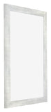 Mura MDF Fotolijst 62x93cm Zilver Glanzend Vintage Voorzijde Schuin | Yourdecoration.nl