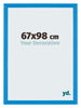 Mura MDF Fotolijst 67x98cm Helder Blauw Voorzijde Maat | Yourdecoration.nl