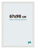 Mura MDF Fotolijst 67x98cm Wit Mat Voorzijde Maat | Yourdecoration.nl