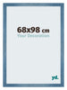Mura MDF Fotolijst 68x98cm Helder Blauw Geveegd Voorzijde Maat | Yourdecoration.nl