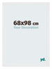 Mura MDF Fotolijst 68x98cm Wit Hoogglans Voorzijde Maat | Yourdecoration.nl