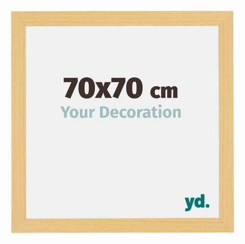 Mura MDF Fotolijst 70x70cm Beuken Decor Voorzijde Maat | Yourdecoration.nl