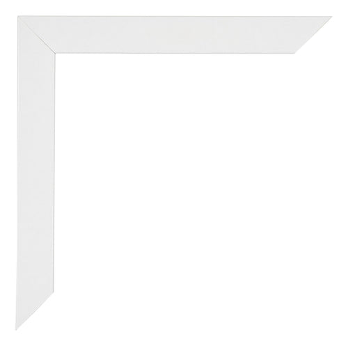 Mura MDF Fotolijst 70x70cm Wit Hoogglans Detail Hoek | Yourdecoration.nl