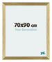 Mura MDF Fotolijst 70x90cm Goud Glanzend Voorzijde Maat | Yourdecoration.nl