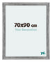 Mura MDF Fotokader 70x90cm Grijs Geveegd Voorzijde Maat | Yourdecoration.nl