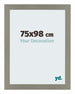 Mura MDF Fotolijst 75x98cm Antraciet Voorzijde Maat | Yourdecoration.nl