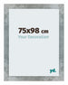 Mura MDF Fotolijst 75x98cm Ijzer Geveegd Voorzijde Maat | Yourdecoration.nl
