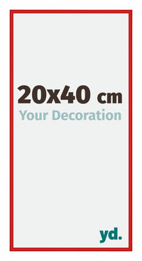 New York Aluminium Fotolijst 20x40cm Ferrari Rood Voorzijde Maat | Yourdecoration.nl