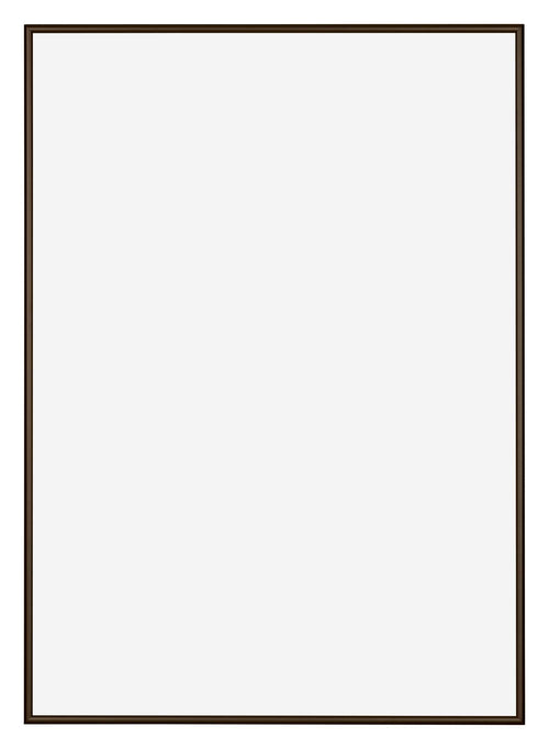 New York Aluminium Fotolijst 30x42cm Walnoot Structuur Voorzijde | Yourdecoration.nl