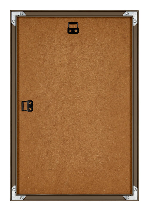 New York Aluminium Fotolijst 32x45cm Walnoot Structuur Achterzijde | Yourdecoration.nl