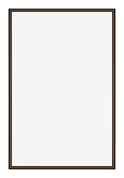 New York Aluminium Fotolijst 32x45cm Walnoot Structuur Voorzijde | Yourdecoration.nl