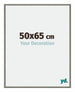 New York Aluminium Fotolijst 50x65cm Mercury Structuur Voorzijde Maat | Yourdecoration.nl