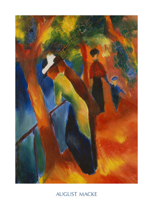 PGM AM 304 August Macke Strada soleggiata Kunstdruk 60x80cm | Yourdecoration.nl