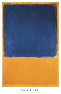 PGM MKR 466 Mark Rothko Untitled 1950 Blue Yellow Kunstdruk 658x1015cm | Yourdecoration.nl