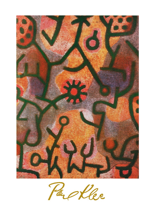 Paul Klee Flora di Roccia Kunstdruk 60x80cm | Yourdecoration.nl