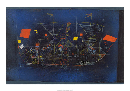Paul Klee Abenteuerschiff Kunstdruk 100x70cm | Yourdecoration.nl