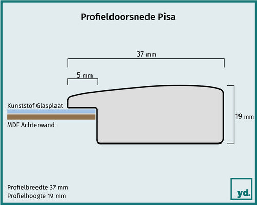 Pisa Detail Doorsnede Tekening | Yourdecoration.nl
