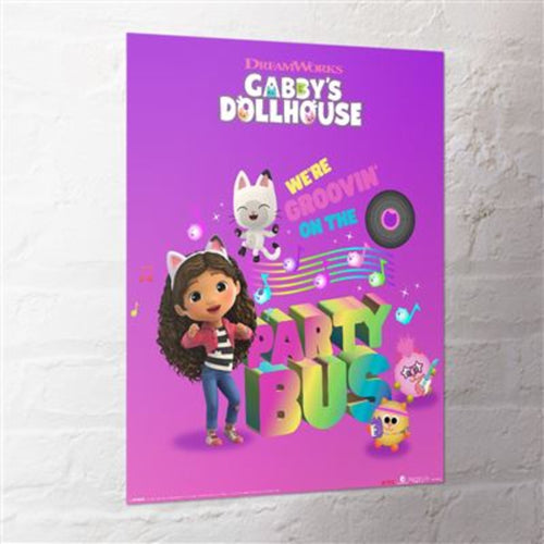 Poster Gabbys Doll House Party Bus 40x50cm MPP2501422 Sfeer | Yourdecoration.nl