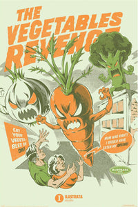 Poster Illustrata The Vegetables Revenge 61x91 5cm Pyramid PP35304 | Yourdecoration.nl