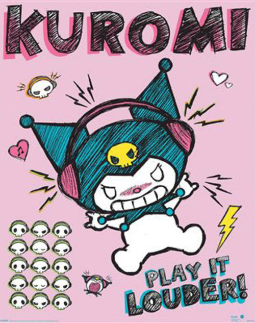 Poster Sanrio Kurom Louder 40x50cm MPP2501443 | Yourdecoration.nl