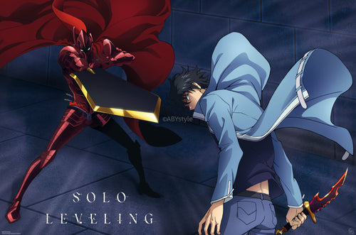 Poster Solo Leveling Jinwoo Vs Igris 91 5x61cm GBYDCOA011 | Yourdecoration.nl