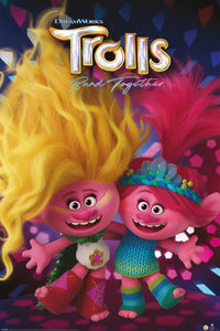 Poster Trolls Band Togehter Viva and Poppy 61x91 5cm Pyramid PP35191 | Yourdecoration.nl