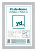 Posterlijst 61x91,5cm Zilver MDF Voorzijde Inlegvel | Yourdecoration.nl