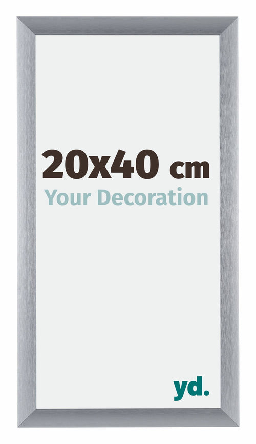 Tucson Aluminium Fotolijst 20x40cm Zilver Geborsteld Voorzijde Maat | Yourdecoration.nl