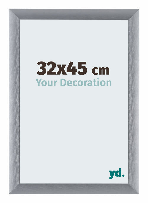 Tucson Aluminium Fotolijst 32x45cm Zilver Geborsteld Voorzijde Maat | Yourdecoration.nl