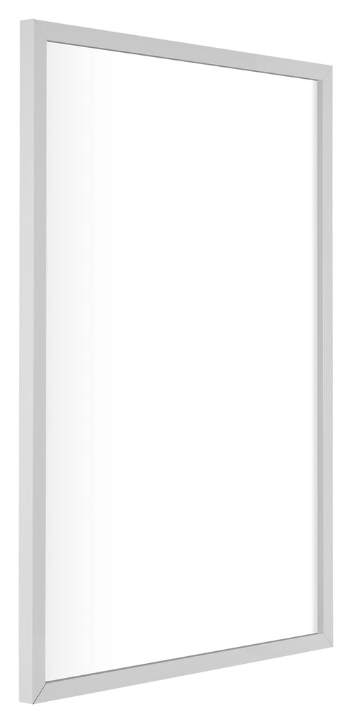 Virginia Aluminium Fotolijst 20x28cm Wit Voorzijde Schuin | Yourdecoration.nl