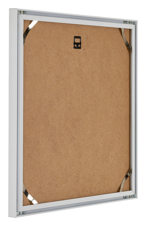 Virginia Aluminium Fotolijst 25x25cm Wit Achterzijde Schuin | Yourdecoration.nl