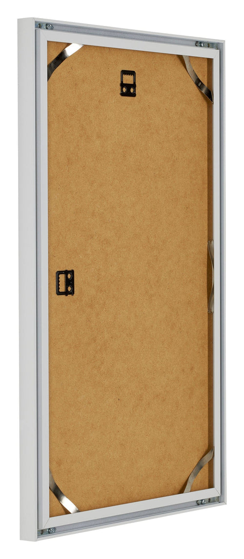 Virginia Aluminium Fotolijst 30x50cm Wit Achterzijde Schuin | Yourdecoration.nl