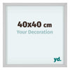 Virginia Aluminium Fotolijst 40x40cm Wit Voorzijde Maat | Yourdecoration.nl