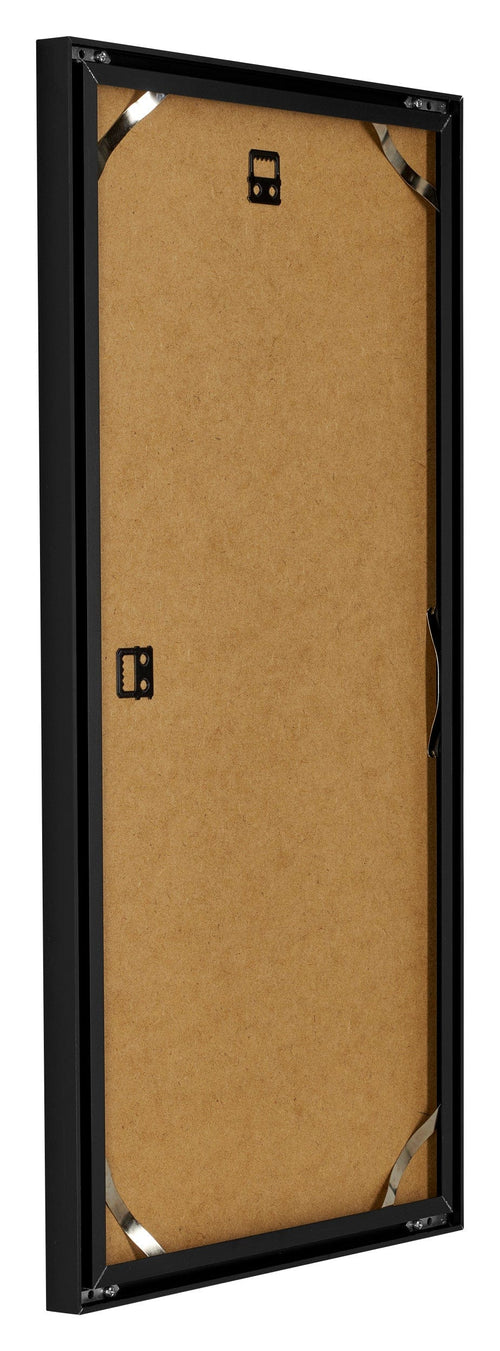 Virginia Aluminium Fotolijst 40x70cm Zwart Achterzijde Schuin | Yourdecoration.nl