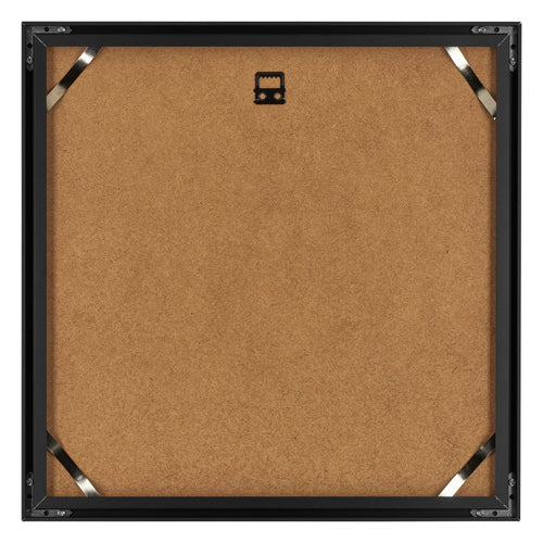 Virginia Aluminium Fotolijst 70x70cm Zwart Achterzijde | Yourdecoration.nl