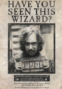 Harry Potter Wanted Sirius Black Poster 61X91 5cm | Yourdecoration.nl