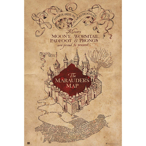Grupo Erik GPE5159 Harry Potter The Marauders Map Poster 61X91,5cm | Yourdecoration.nl
