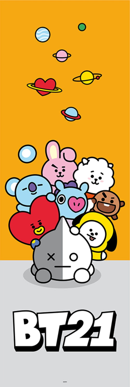 Grupo Erik PPGE8082 Bt21 Characters Poster 53X158cm | Yourdecoration.nl